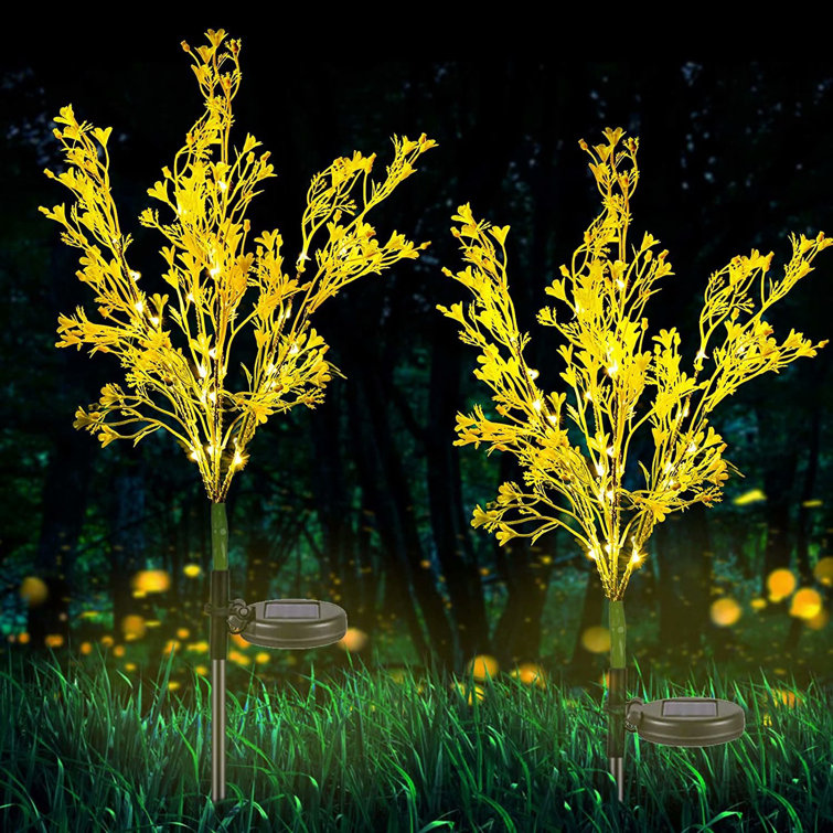 Solar Lights Outdoor Garden Decorative, Canola Flowers Design, Pathway Light Dusk to Dawn